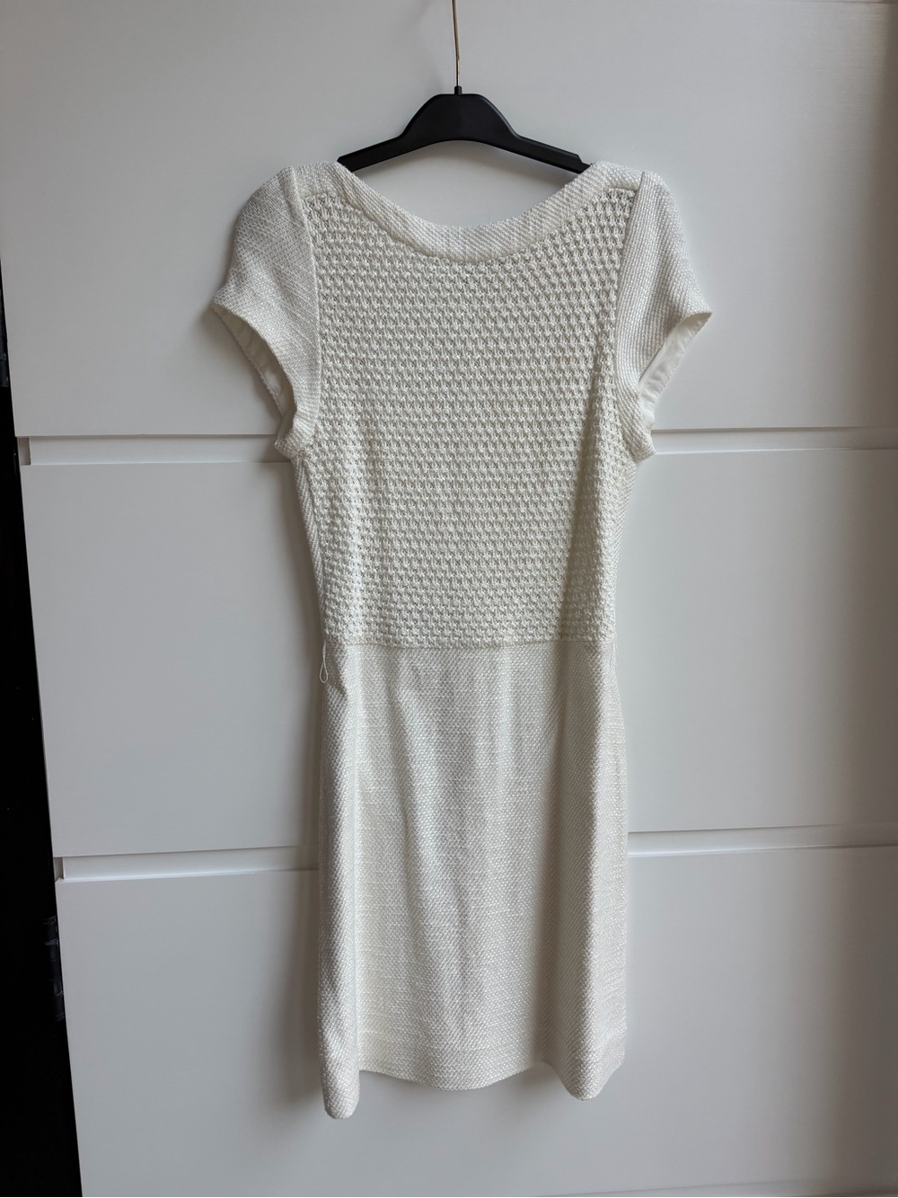 L’Agence Knit Cap-Sleeve Dress